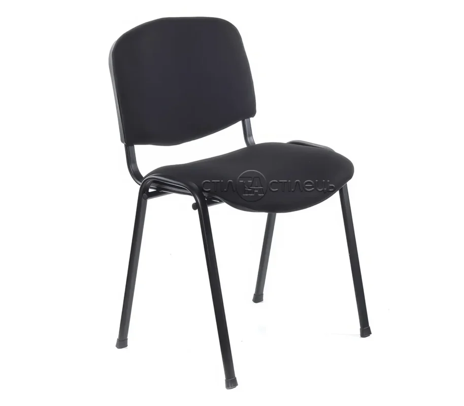 Стілець офісний Ізо чорний шкірозамінник