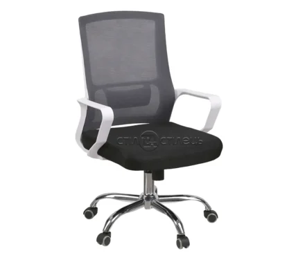 Крісло офісне Лестер білий сітка