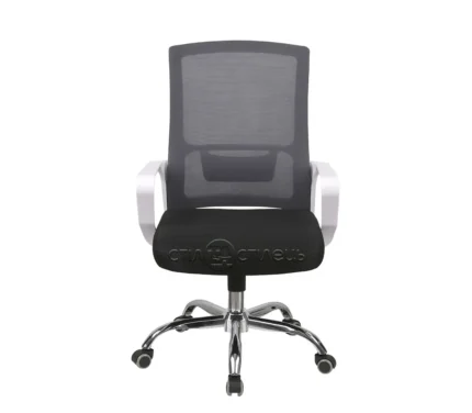 Крісло офісне Лестер білий сітка