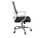 Крісло офісне Лестер білий сітка